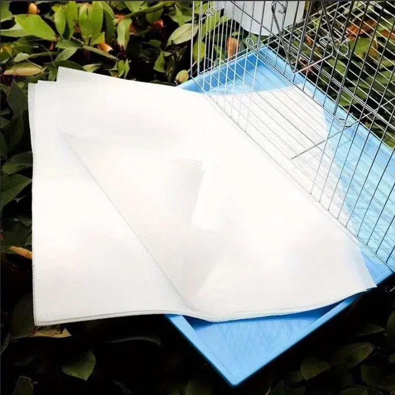 100PCS Disposable Bird Cage Pad Paper, Absorbent Non-woven Fabric, Parrot Cage Pad Paper, Chassis, Bird Manure Cleaning Pad Pape