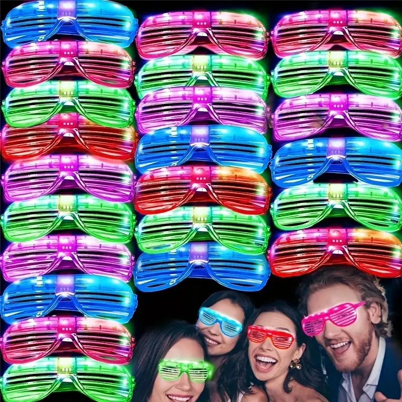 Led Glasses Light Up Sunglasses Glow in the Dark Party Decor Halloween Christmas Wedding Supplies party favors