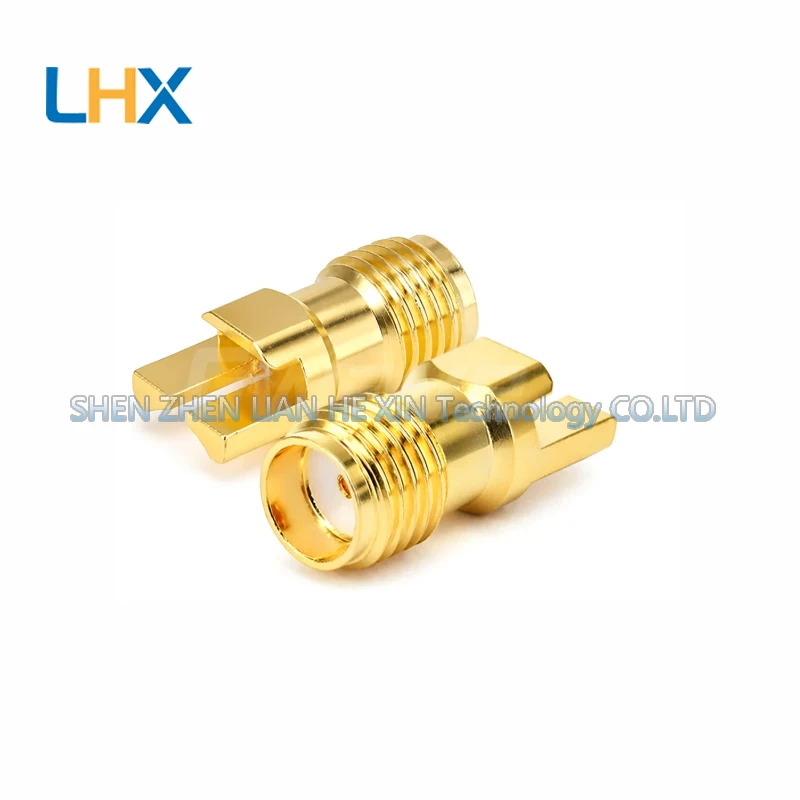 SMA-KHD17 SMA female edge Splint connector PCB board is 1.6-1.7mm thick 26.5G in stock