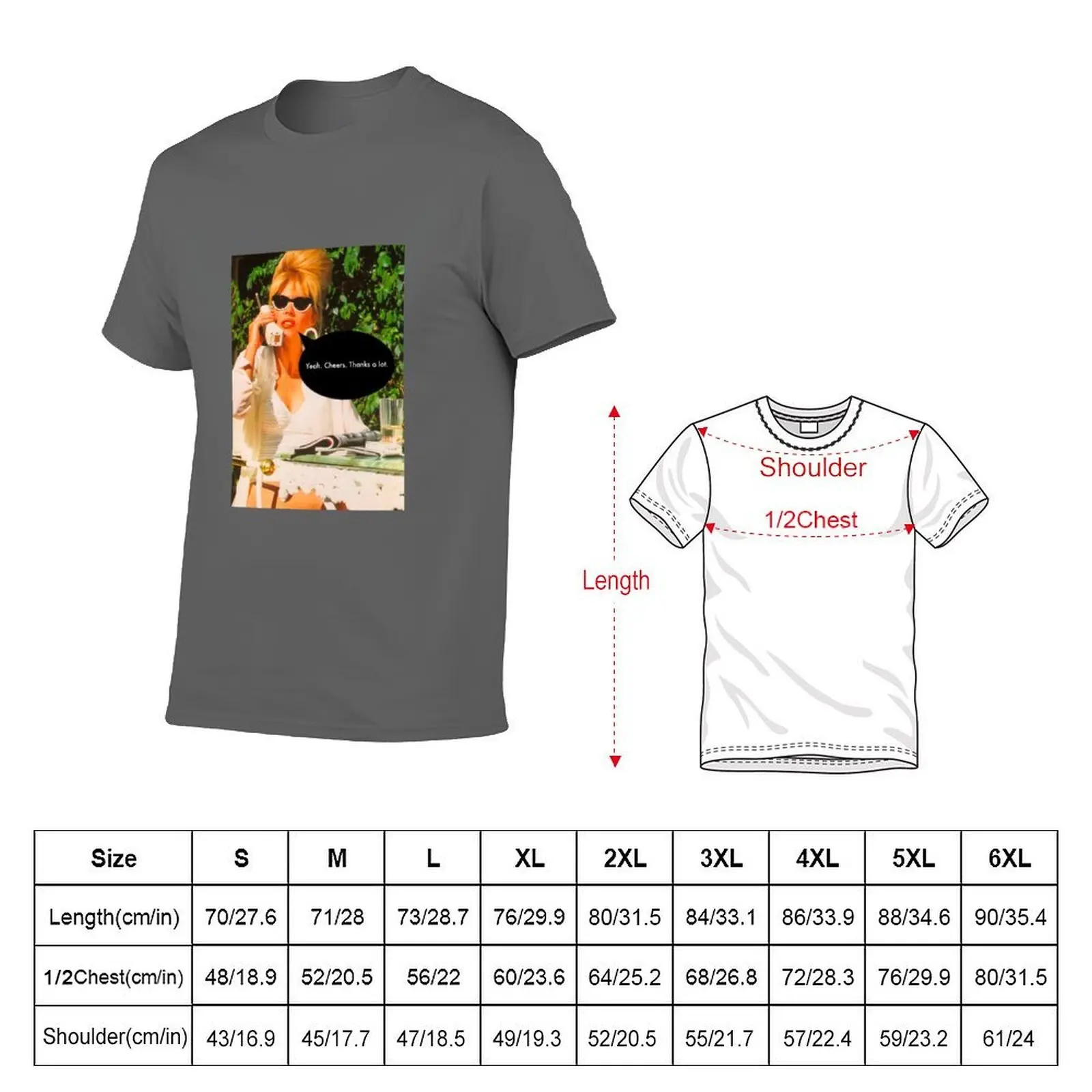 Cheers Patsy Says T-Shirt Plus Size All Match Tee Shirt