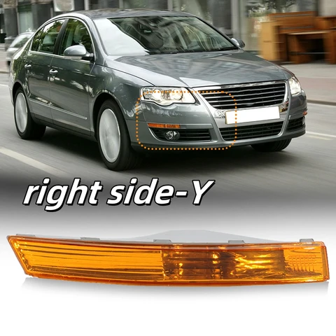 1 шт. для VW Passat B6 2009 2010 2011 автомобильный Стайлинг переднего бампера указатель поворота лампа без лампочек