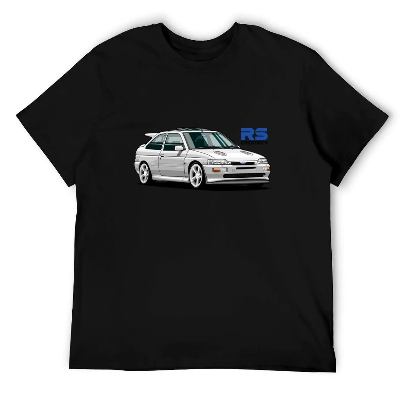 

Escort RS Cosworth (white) T-Shirt cotton tshirt 100% graphic t shirts for man T-Shirt