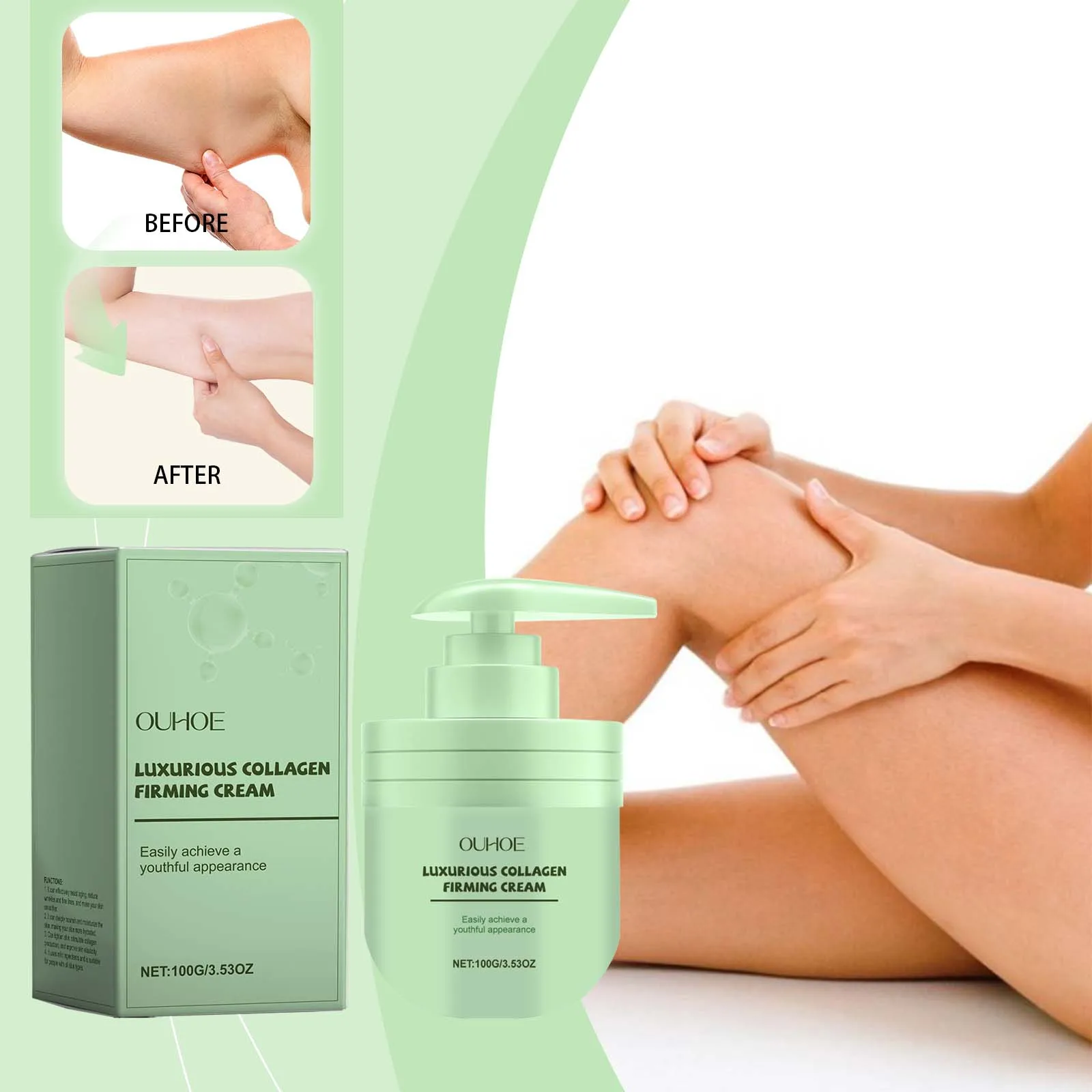 Luxurious Collagen Firming Cream - Anti-Aging Face Moisturizer for Youthful Skin, Deep Hydration & Lifting Treatment