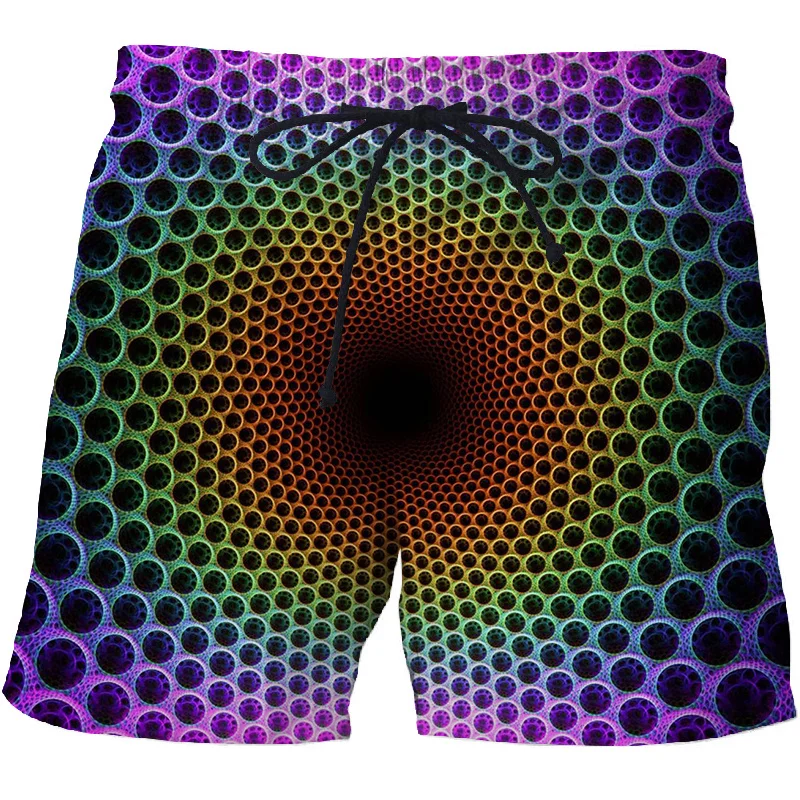 Casual Men Beach Shorts 3D Printing Abstract Black Hole Board Shorts Swimsuit homme 2023 Summer ropa hombre Surfing Swim Trunks