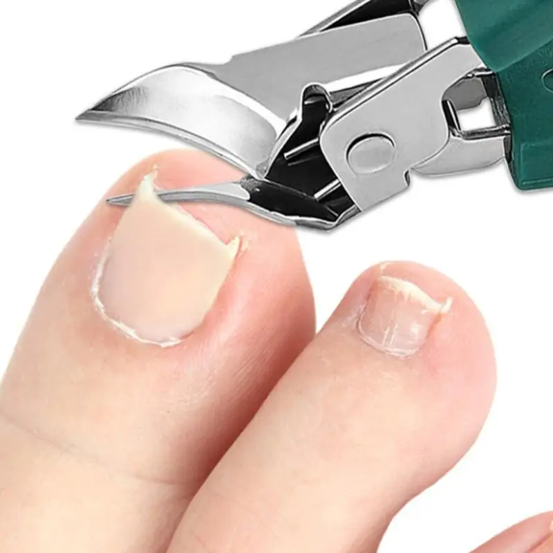 Slant Edge Nail Trimmer Toenail Nail Scissors Wide Opening Anti-Splash Stainless Steel Professional Ingrown Toenail Tools