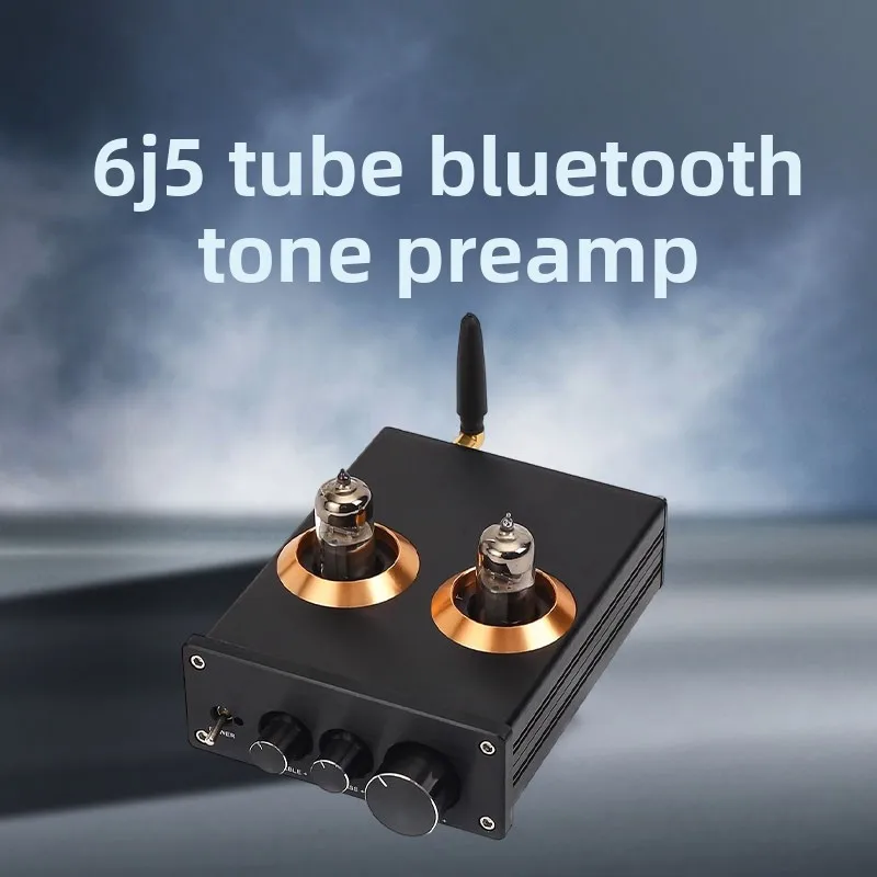 

6J5 ламповый аудиофильский ламповый предусилитель HIFI QCC3034 Bluetooth 5.1 ламповый усилитель предусилитель регулировки низких и высоких частот
