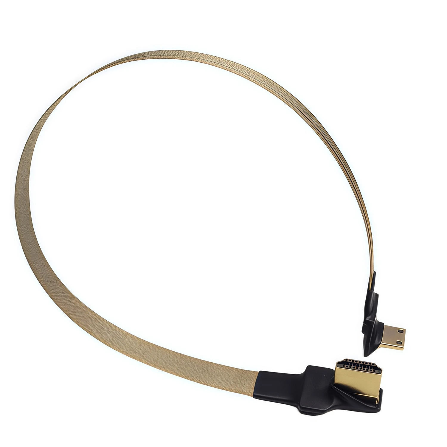 20CM Mini HDMI 90 Degree Adapter FPC Ribbon Flat FPV HDMI-Cable Pitch 20pin anti-interference For Multicopter Aerial Photography