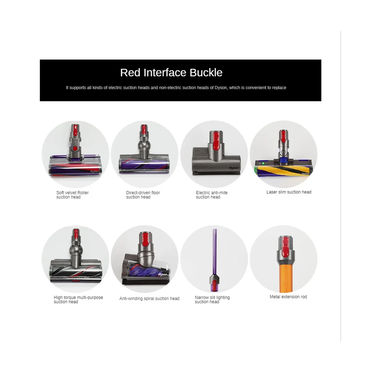 掃除機用スイッチボタン,スプリング2,ヘッドクリップ,ラッチタブ,v7,v8,v10,v11,v15用パーツ