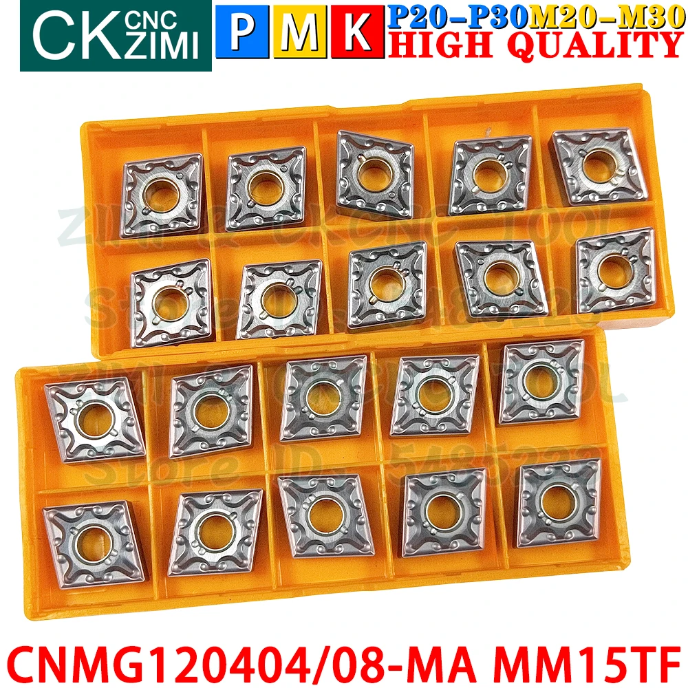 CNMG120404-MA MM15TF CNMG120408-MA MM15TF Carbide Inserts External Turning Inserts Tools CNMG 1204 CNC Metal Knife Lathe Tools