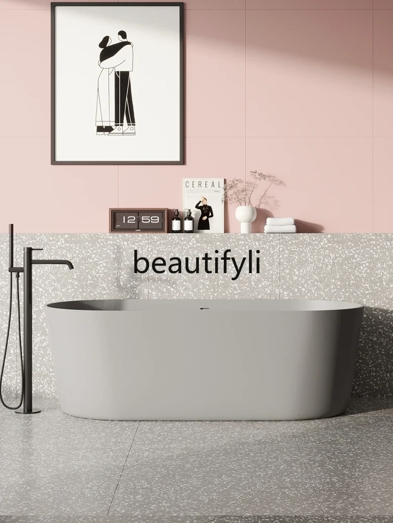 

yj57 Matte green freestanding toilet large capacity double bath