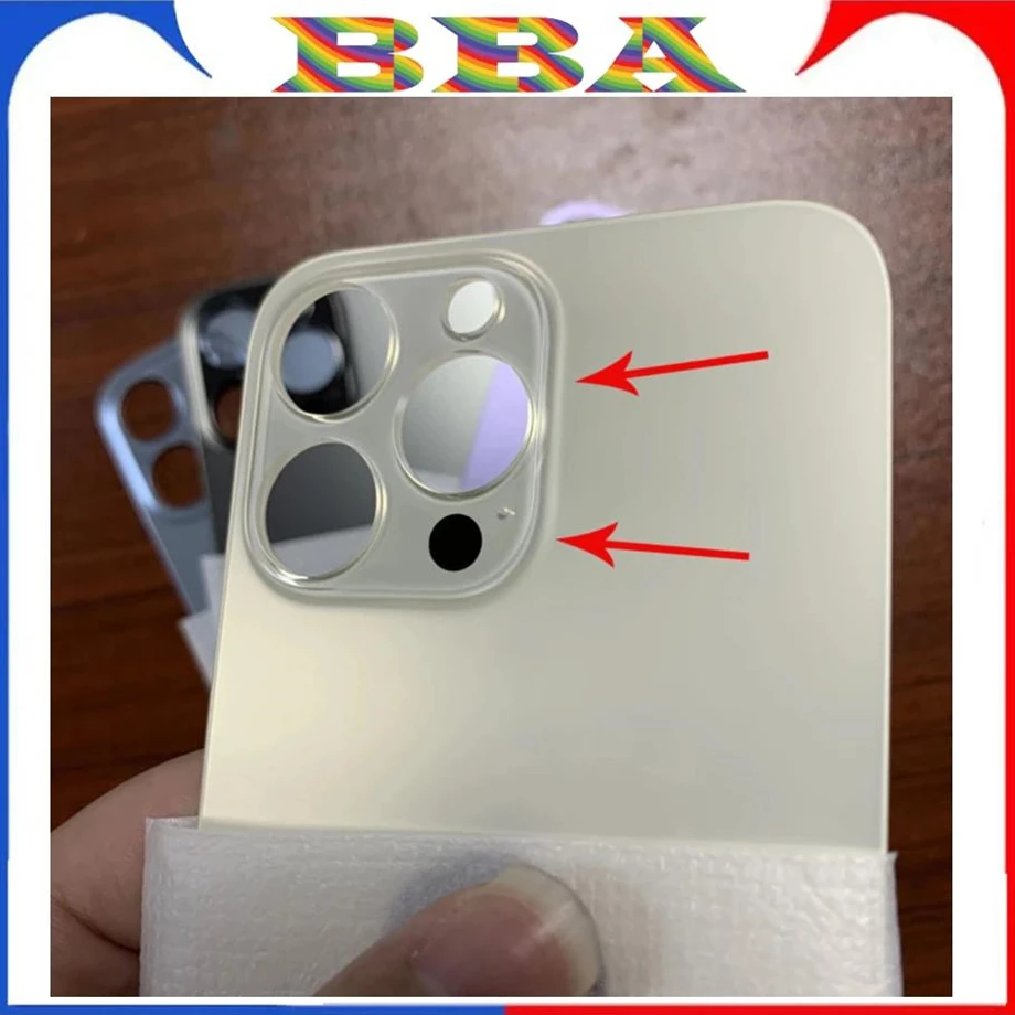 

1PCS Unibody OEM Big Wide Hole Back Cover Glass For iPhone 11 12 13 14 Pro Max Rear Door Housing Panel Parts Back Cover Glass