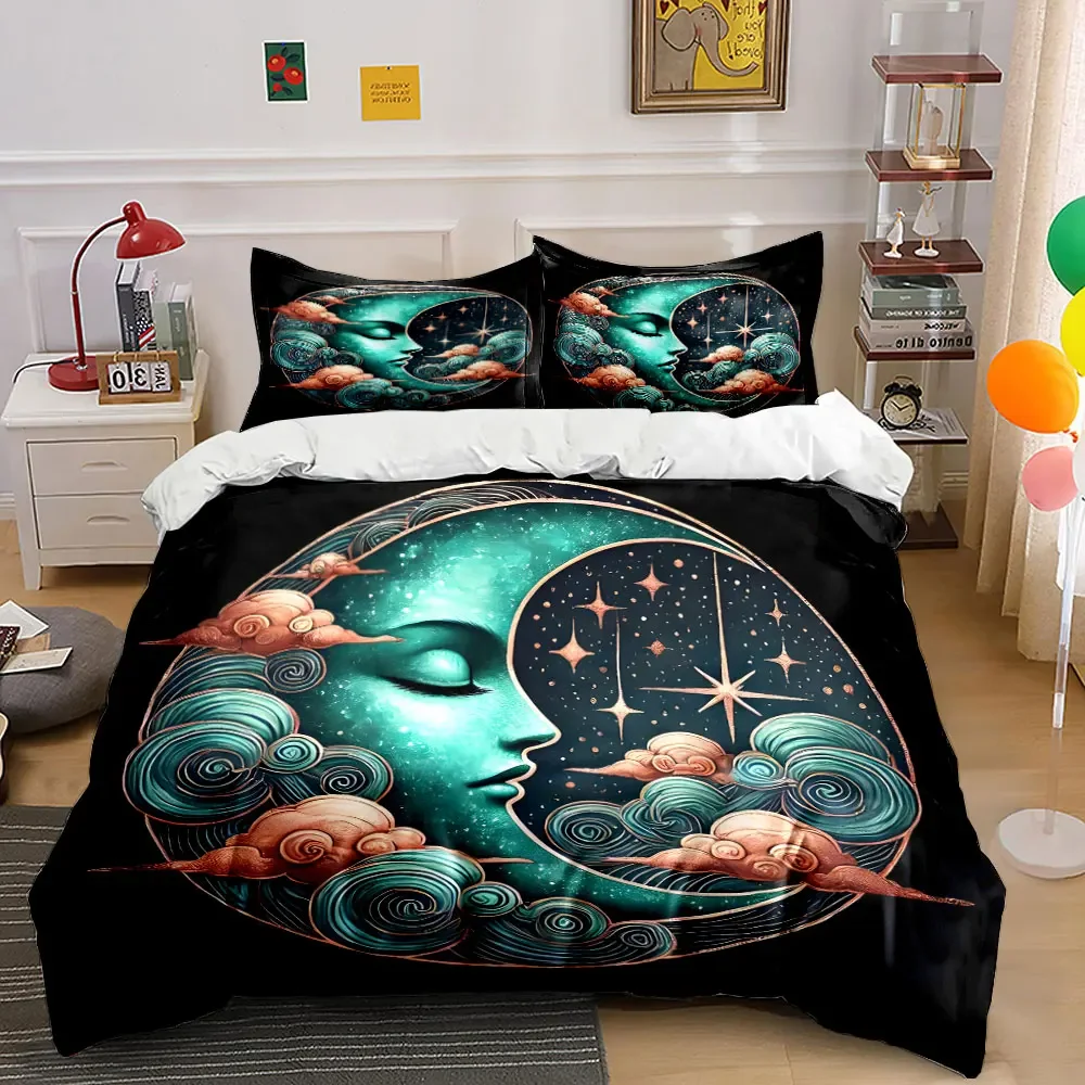 Fantasy Sky Art Set Multiple sizes kid's and adults' bedroom Exquisite 3PC bedding set, gift