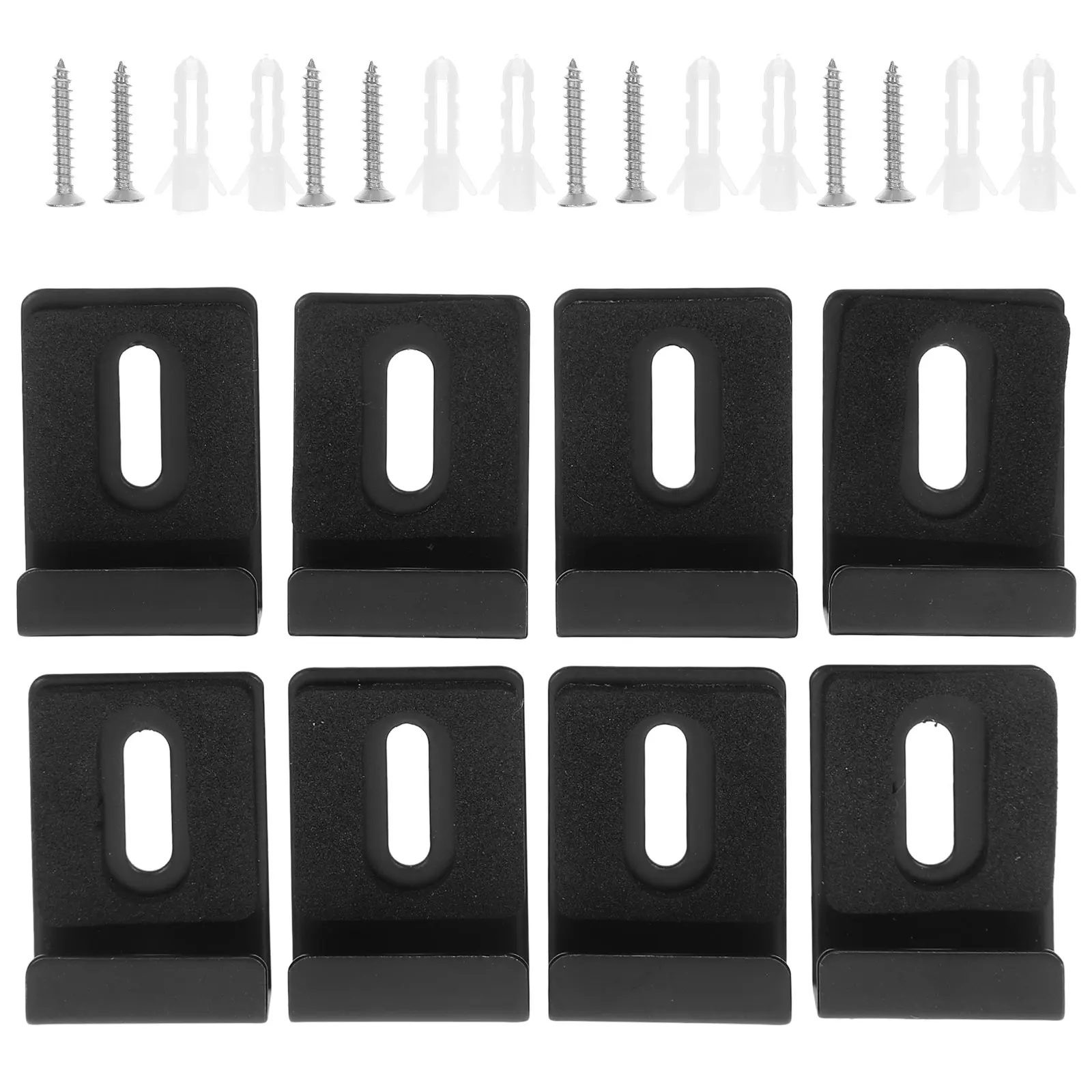 

8PCS Stainless 304 Mirror Holders Heavy Duty Clips for Wall Hanging Mirror Clips For Wall Home Office Bracket Hardware