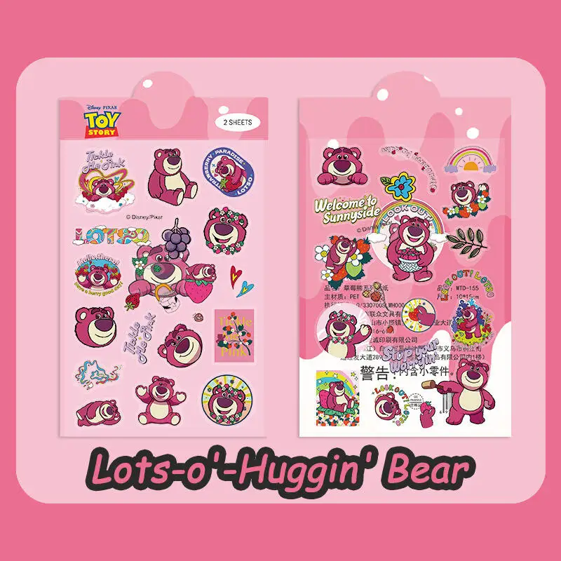 

Прозрачные переводные наклейки с медведем Disney Lots-O '-Huggin', креативный мультяшный книжный блокнот, водонепроницаемое украшение, студенческая награда, подарок