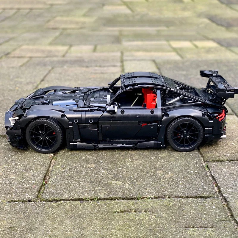 [2660 قطعة] مجموعة MOC المخصصة – سلسلة Mercedessas-AMG GT R Black، إصدار JamesJT MOC المعدل
