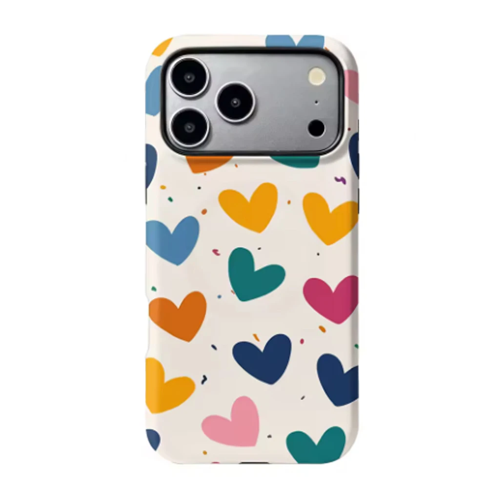Cute Love Heart Phone Case for Samsung Galaxy S20 S22 S23 S24 S25 S26 FE Plus Ultra Edge 4G 5G Luxury Double-layer Back Cover