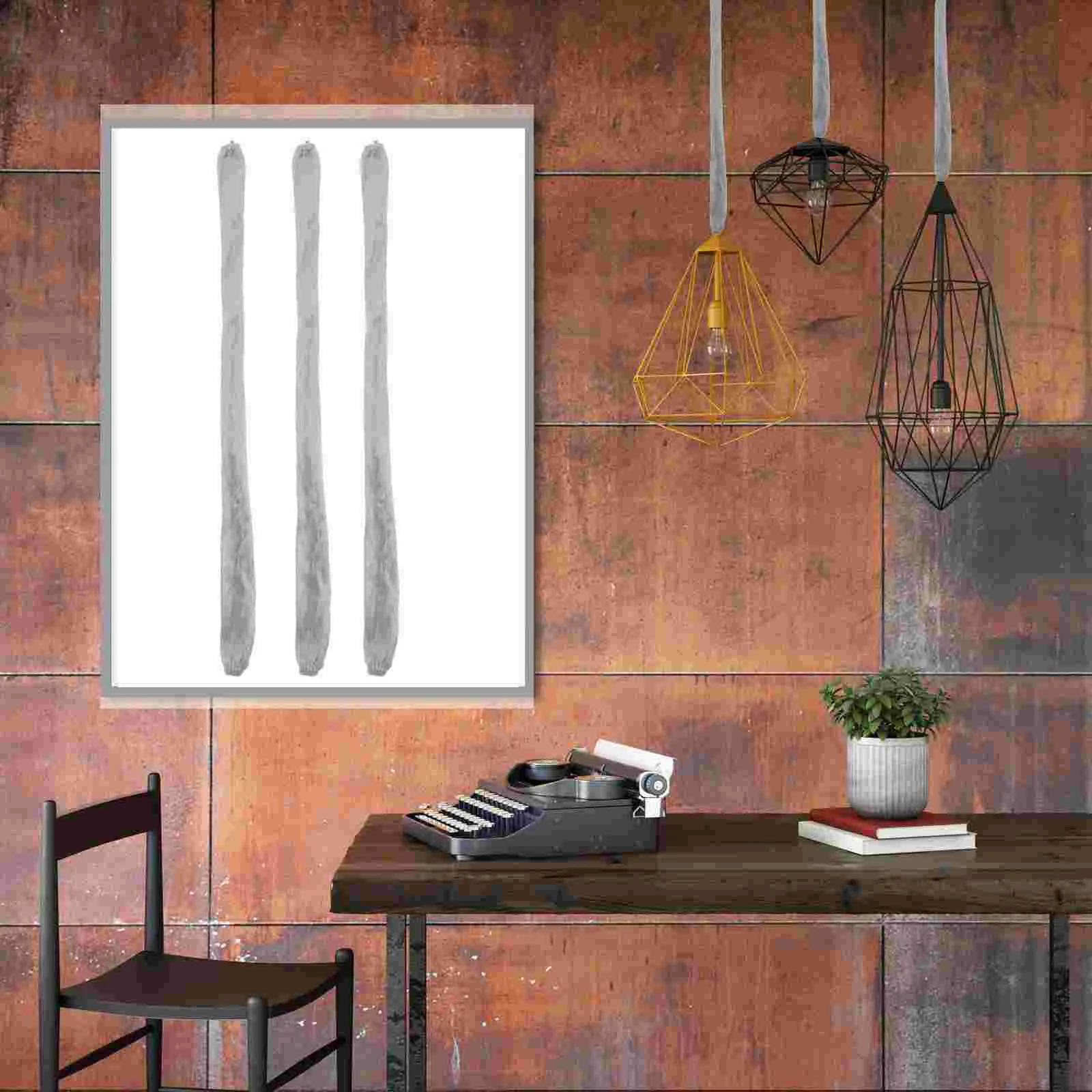 

4 Pcs Diffuser Chain Cloth Cover Pendant Light Ceiling Grey Fabric Lamp Accessory
