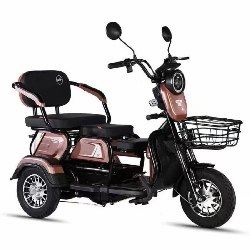 electric tricycle household small scooter three-seat adjustable electric tricycle