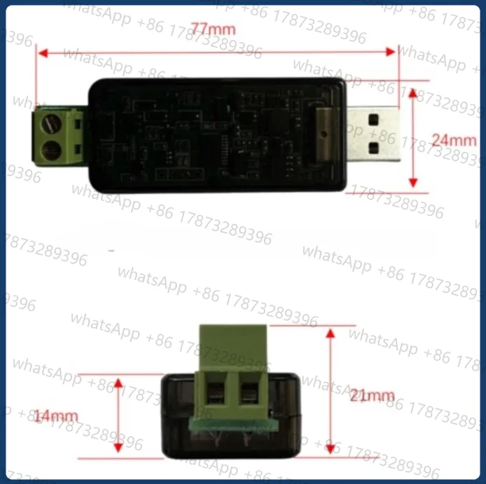 Mini USB To MBUS M-BUS Master Converter Bus Module 20 Loads Win11 Linux MacOS Android