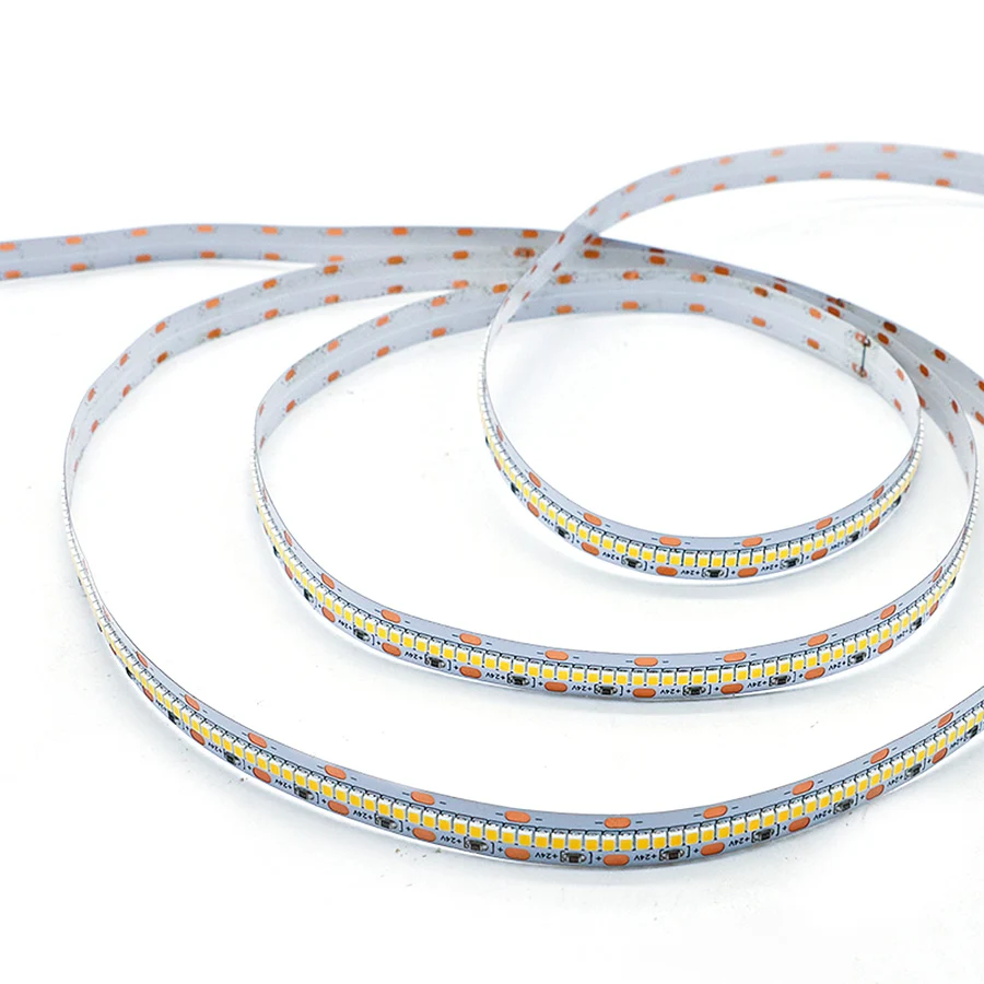 

5 м/лот, 24 В, 2520, плотная светодиодная лента, 420 светодиодов/м, 1852 лм/м, 80 Вт/5 м, светодиодная лента IP33, CRI95, украшение для комнаты и дома
