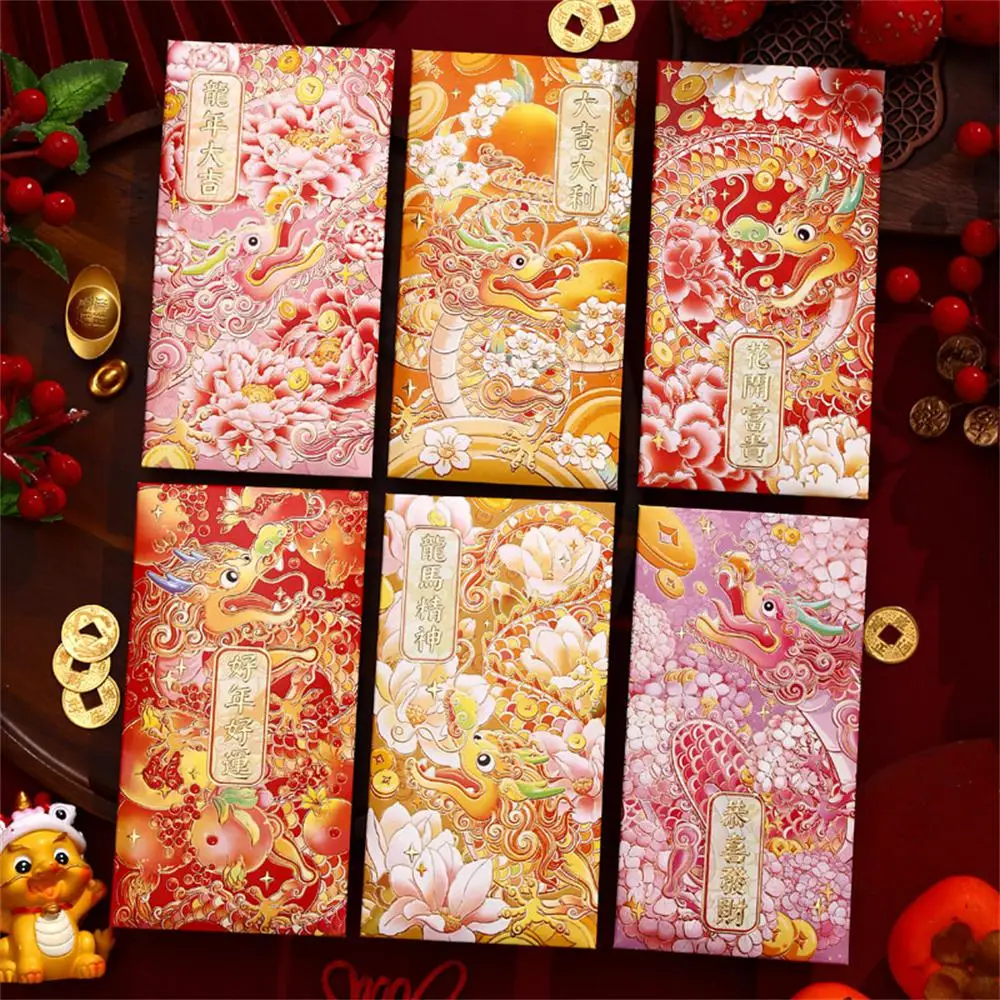 Folding Red Envelopes Spacious Size Red Envelope Fun Holiday Red Envelopes New Year Red Envelopes Durable Quality Charming