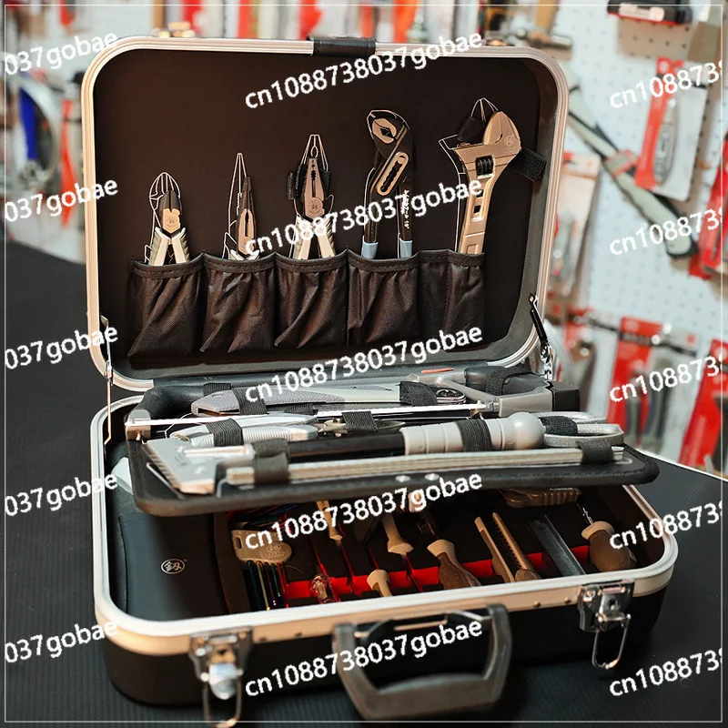 Fukuoka Tools FO-8200 Hand Carry Toolbox 75-piece Set Household Repair Combination Set Wire Pliers Screwdriver