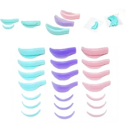 7 Pair Eyelash Lifting Kit Silicone Pad Eye Lash Perm Pads Eyelashes Extension Accessories 3D Eyelash Curler Applicator Tools