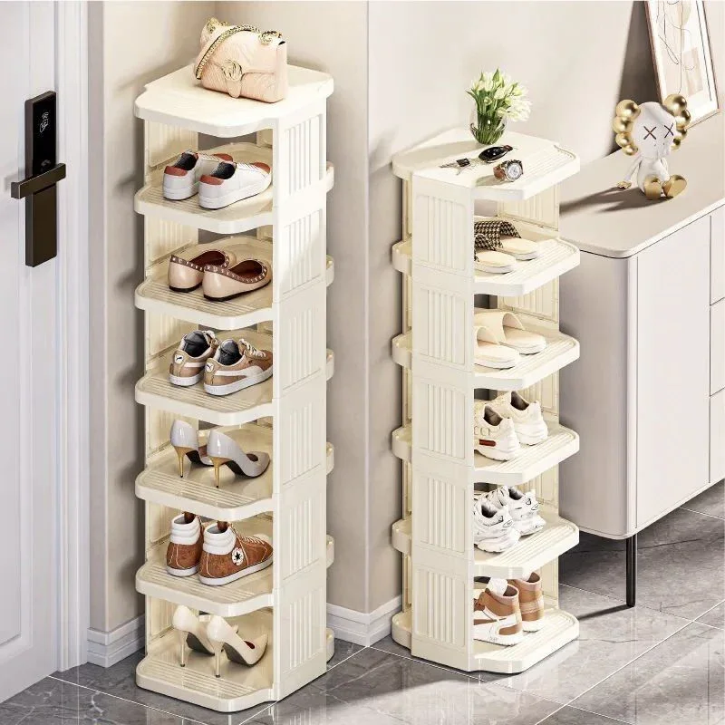 

Nordic Multi-Layer Shoe Cabinet Home Living Room Dustproof Sneakers High Heels Slippers Storage Shoe Rack Debris Organizer