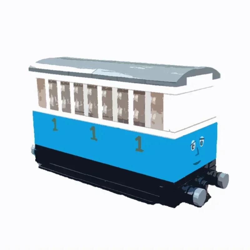 Popularny Anime Miasto Samochód Model MOC Klocki Konstrukcyjne Lokomotywa Parowa Modułowa Technologia Prezenty Świąteczne Zestaw Zabawek dla Dzieci