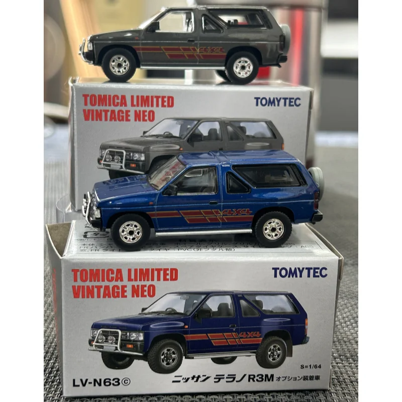 TOMYTEC TLV-N63c/d TERRANO R3M modelo de coche de simulación en miniatura fundido a presión, adornos para adultos, juguetes para niños, regalos para niños