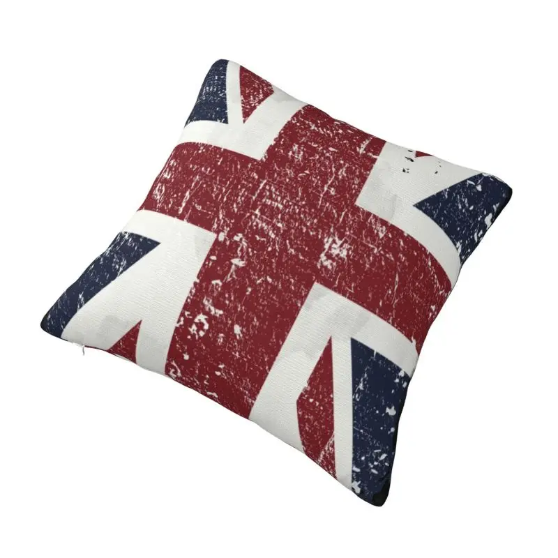 Custom Britishse Flag Cushion Cover 45x45cm Union Jack UK United Kingdom Velvet Modern Pillow