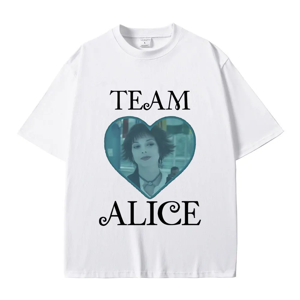 Movie Twilight Team Alice Cullen Graphic T Shirts Robert Pattinson Funny Meme T-shirt Men Women Fashion Vintage Oversized Tshirt