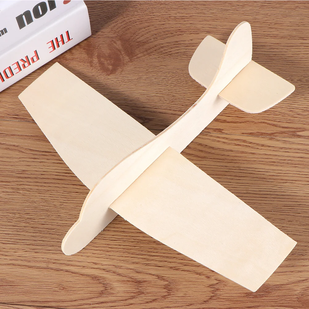 6 Pcs Filler Blank Wood Aircraft Plane Toy Kids Airplane Model Jesus Toys Child