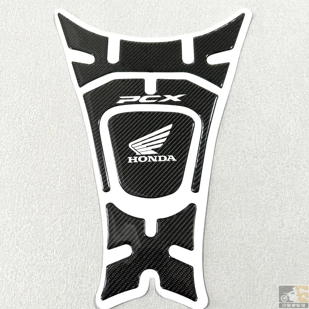 

Наклейка Honda PCX150 PCX125 2018-2019 3D узор из углеродного волокна, крышка топливного бака, устойчивая к царапинам, аксессуары для мотоциклов