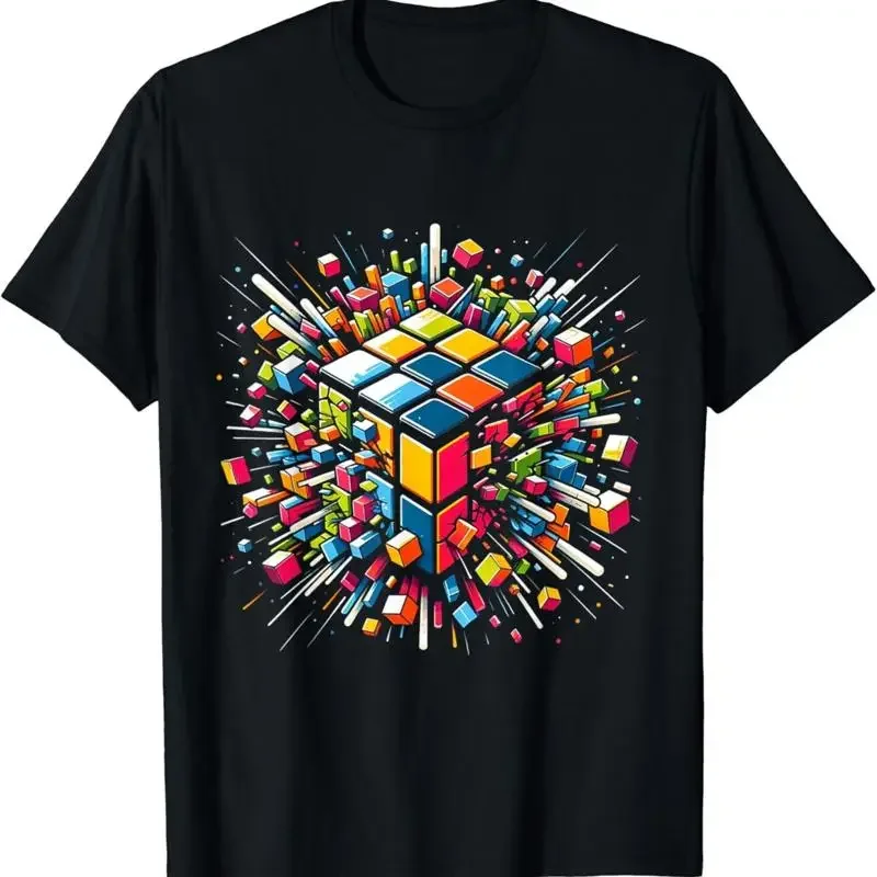 Exploding Cube Speed Cubing Puzzle Master T Shirt