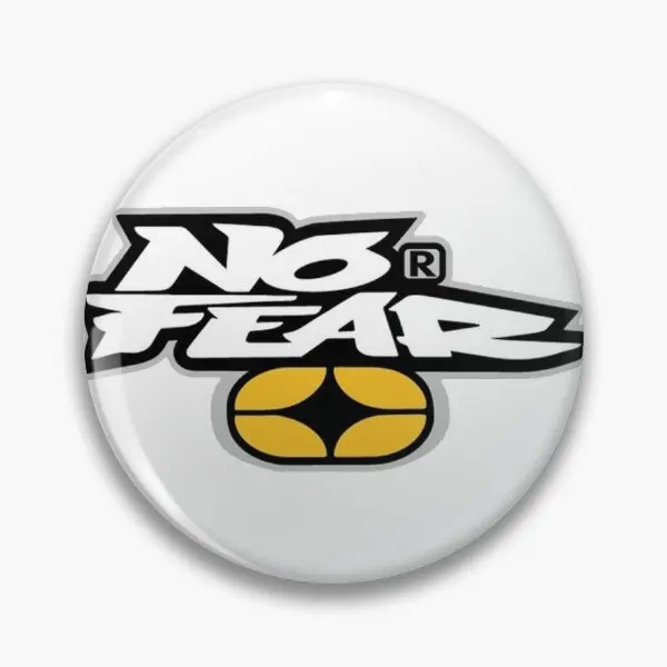 Broche de metal sem medo Design para mulheres, Pino de botão macio, Emblema do chapéu, Jóias de colarinho, Alfinete de lapela, Roupas engraçadas, Desenhos animados fofos, Presente legal