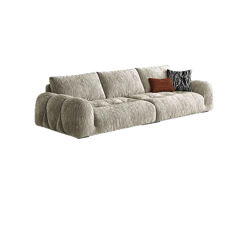CX antique living room small apartment straight row retro sofa combination