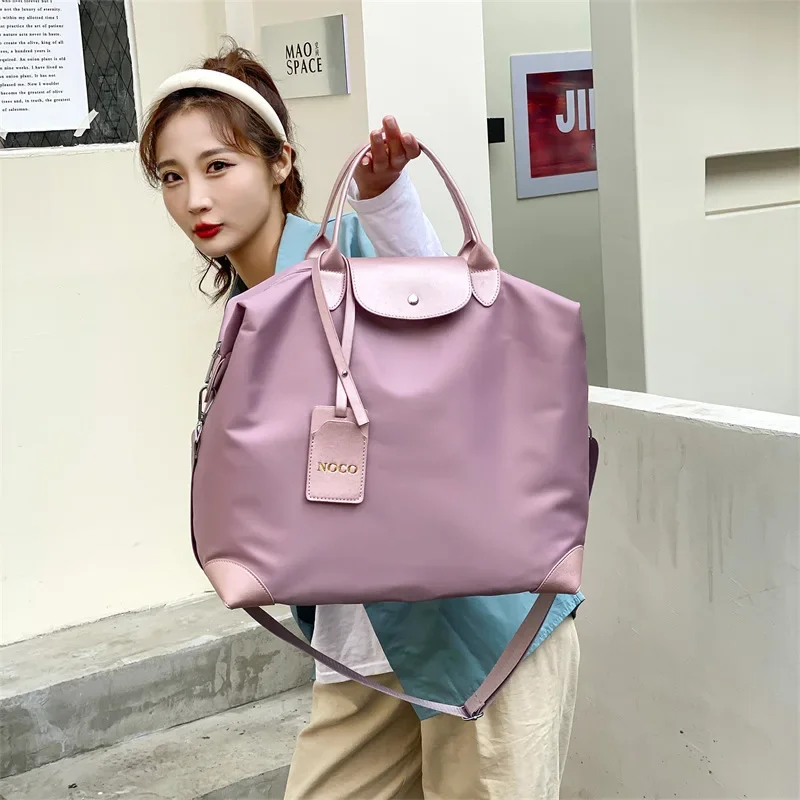 New Women Travel Bag Ladies Handbag Large Sports Pack Multifunctional Luggage Shoulder Gym Bags 2024 Fashion Cool Yoga Bags Tote