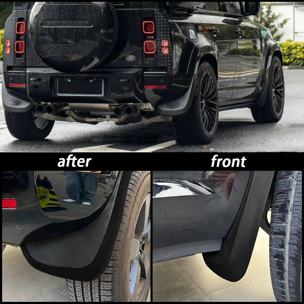 4x for Land Rover Defender 110 90 2020 2021 2022 L663 V8 Car Mudguard Fenders Mud Flaps Splash Guards Mudflaps Front Accessories