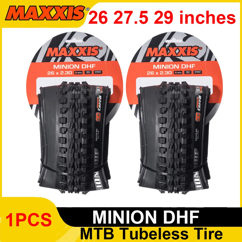 1pc MAXXIS MINION DHF TRAIL ENDURO DH Bicycle Tubeless Tire MTB BIKE TYRE 24 26 27.5 29 inches 650b Front Wheel Tire