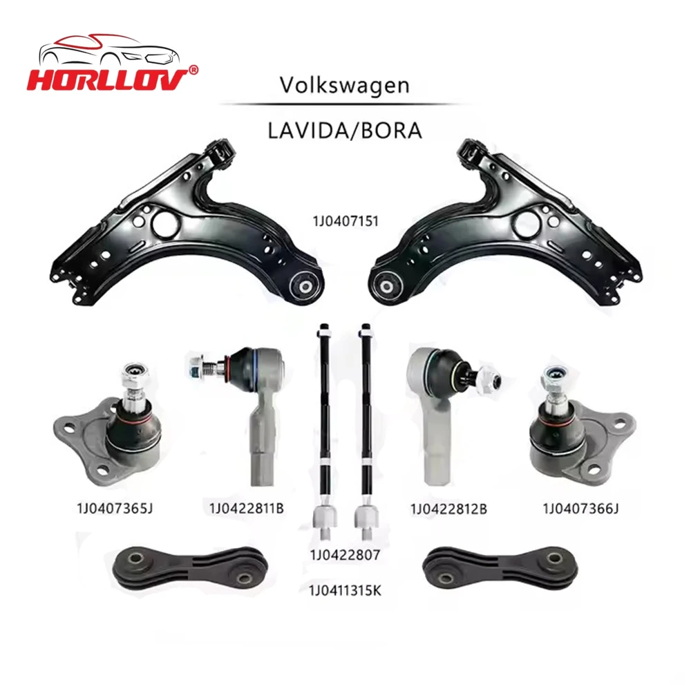 

10PCS Auto Parts Suspension Front Control Arms Kit for Volkswagen VW LAVIDA BORA OE 1J0407151 1J0407365J 1J04022807