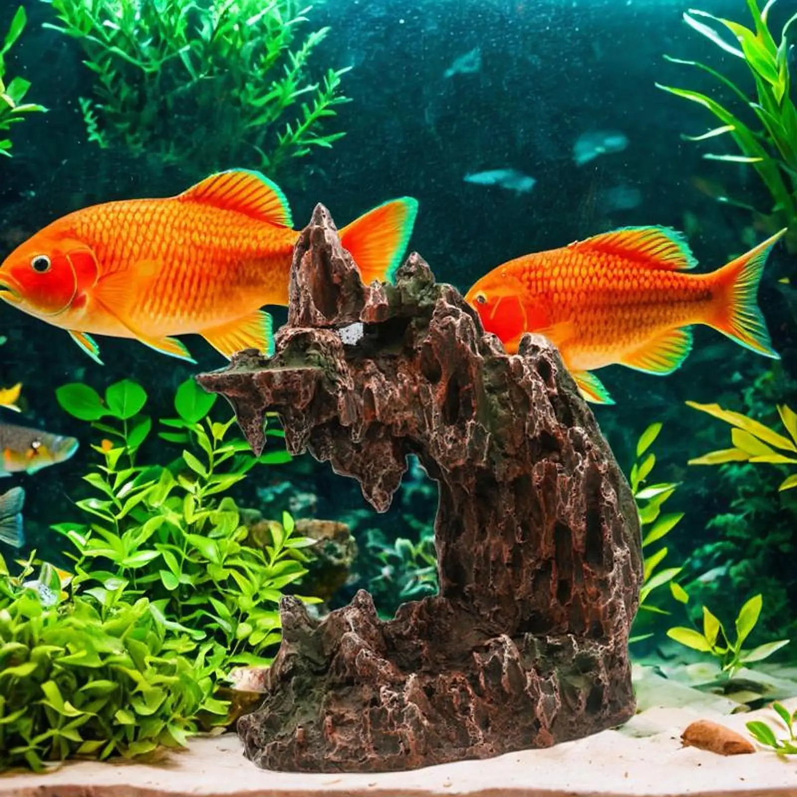 

Fish Tank Decor Artificial Aquarium Stone Ornament for Fish Tank Aquarium