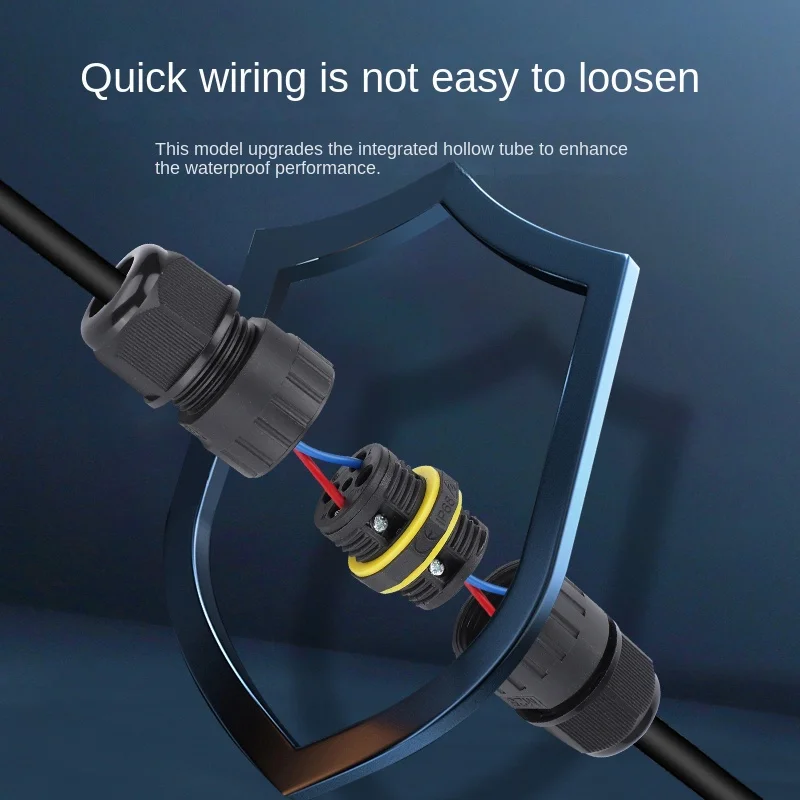 IP68 Waterproof Cable Connector 2/3/4 pin Waterproof Rainproof Wire Connector Outdoor LED Lighting Junction Box Wiring Terminal