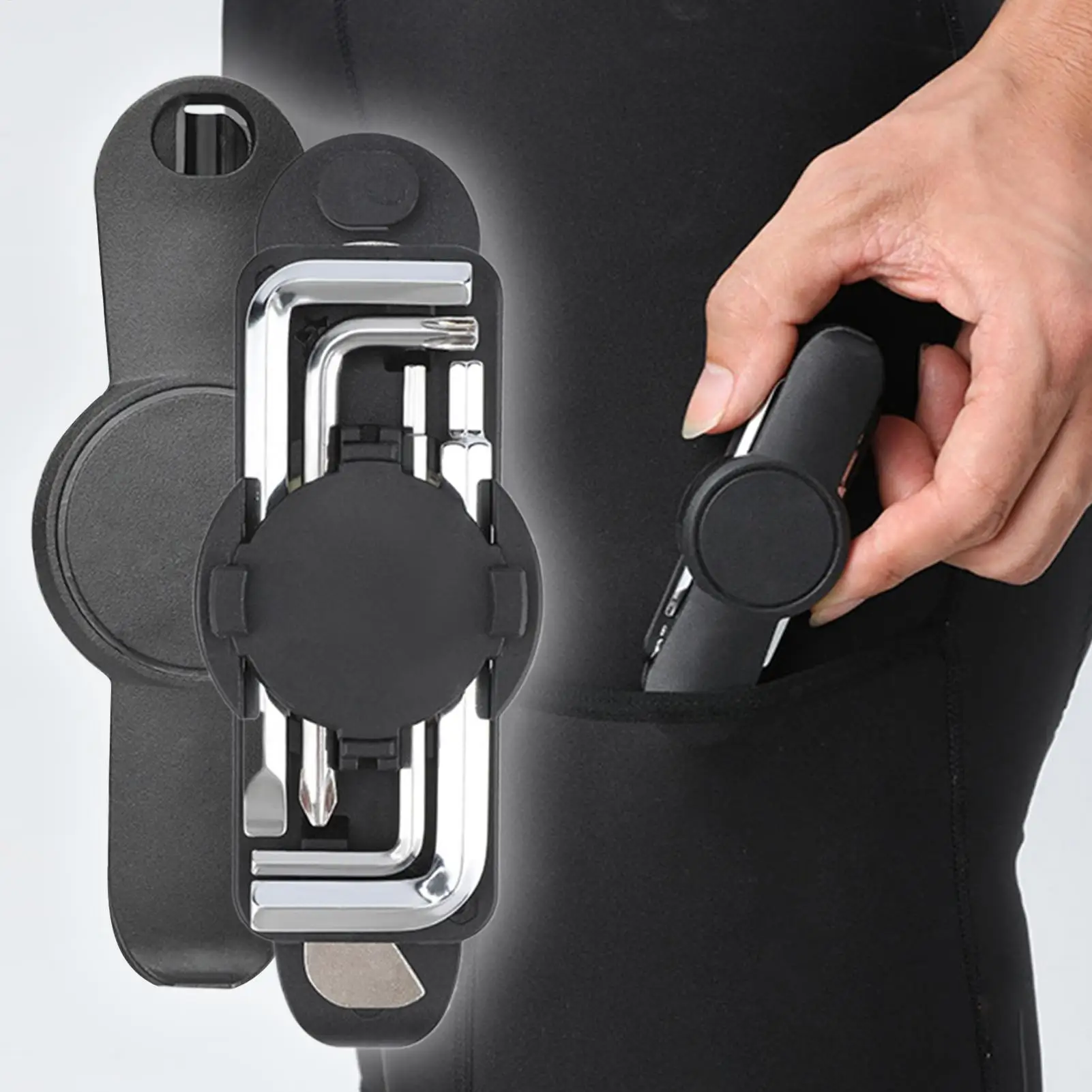 

Tire Repair Tools Anti-Slip Bike Equipment Cycling Tire Patch Kit Hex Tool Heavy Duty For Maintenance Daily Care Road Mountain