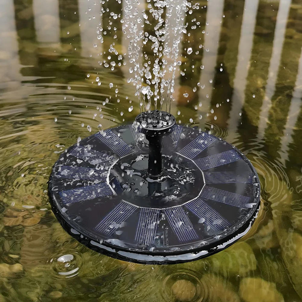 Solar Floating Water Fountain Bird Bath Fountain Pump Multifunction Solar Fountain Solar Pond Pump for Outdoor Pond Pool