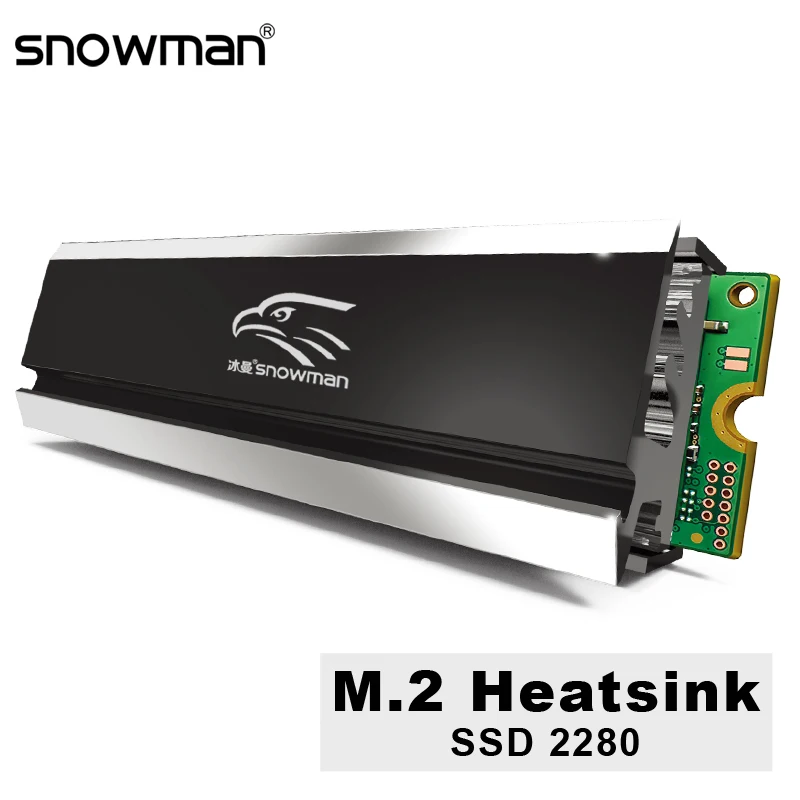 

SNOWMAN Heat Pipe M2 Heatsink Copper SSD Cooler 2280 Solid State Hard Disk M.2 Radiator NVME NGFF PCI-E Aluminum M 2 Cooling M.2