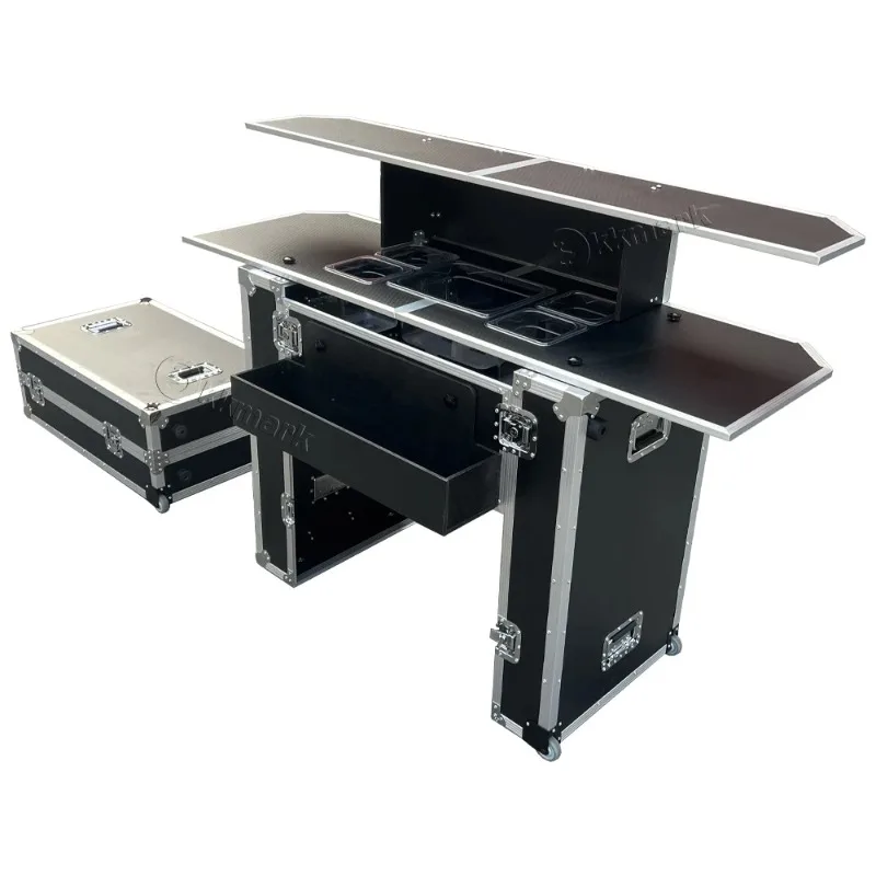 

Portable Folding Cocktail Bar Mobile Bar Flight Road Case