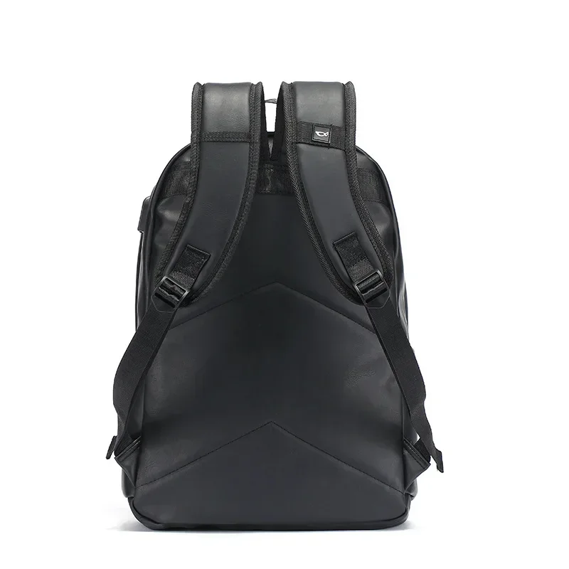 New Fashion Backpack Men Women Soft PU Leather Backpacks for Men Women High Capacity Laptop Back Bag Unisex Travel Backpack Male