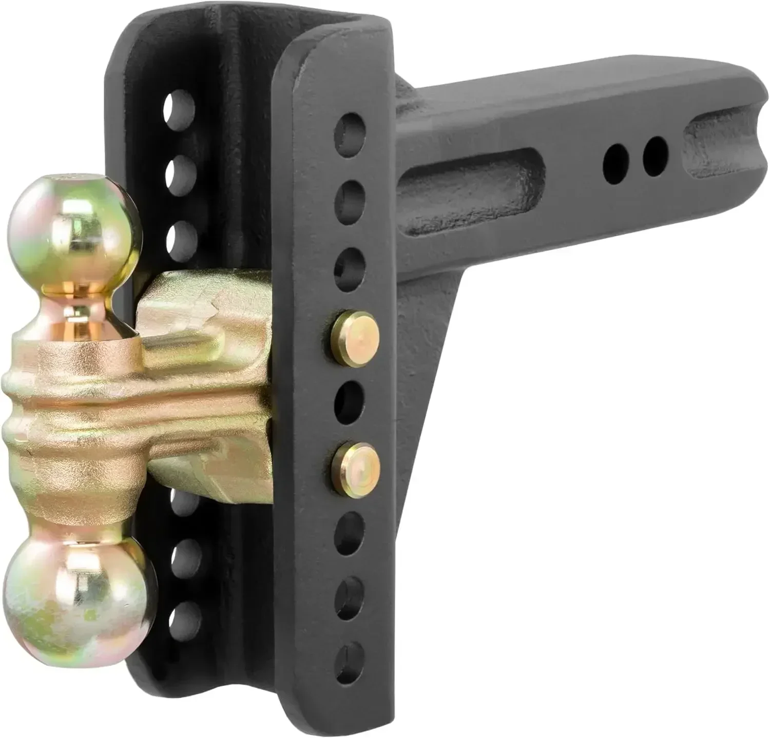 

45902 Adjustable Trailer Hitch Ball Mount, 2-1/2-Inch Receiver, 6-Inch Drop, 2 and 2-5/16-Inch Balls, 20,000 lbs , Black