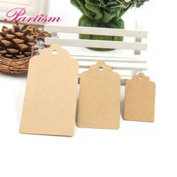 3 Sizes 50PCS Kraft Paper Tags Paper Labels Card Tag For DIY Christmas/Wedding /Party Favors Scrapbooking Kraft Gift Tags